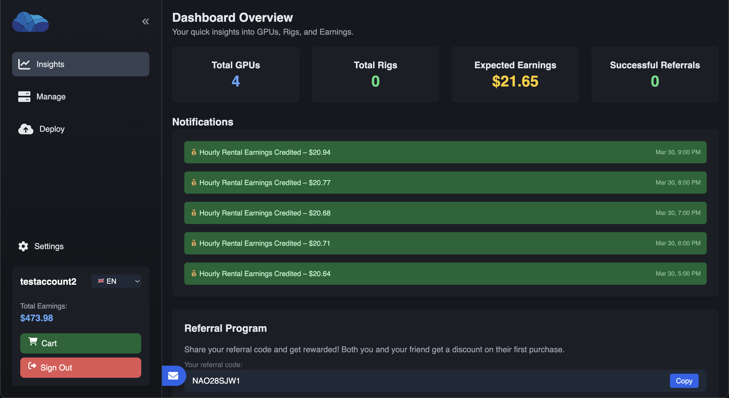 Dashboard Preview
